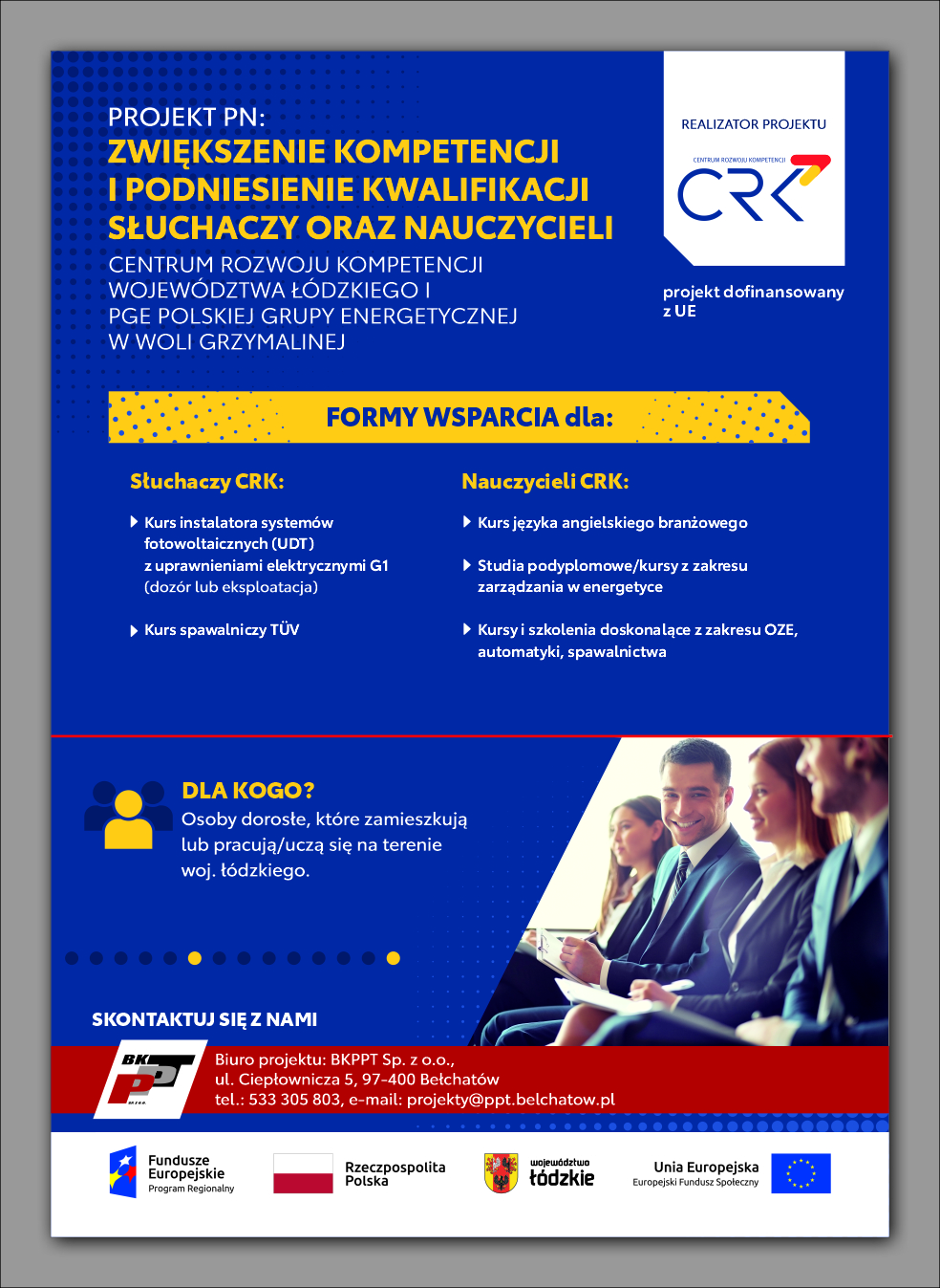 Plakat CRK-zwiększenie kompetencji